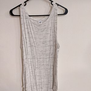 Old Navy Luxe Tank Top in Black and White Marl, XL